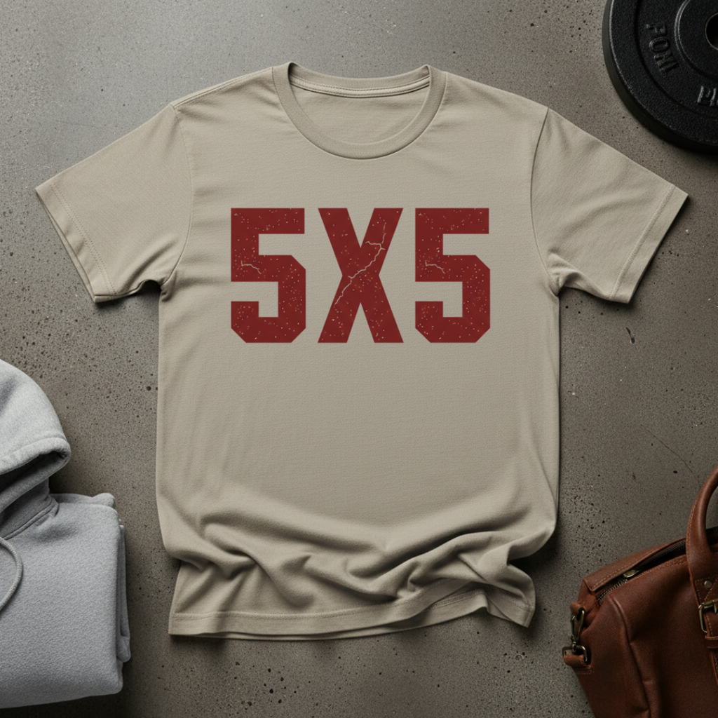 5x5 Strength Training Gym T-Shirt