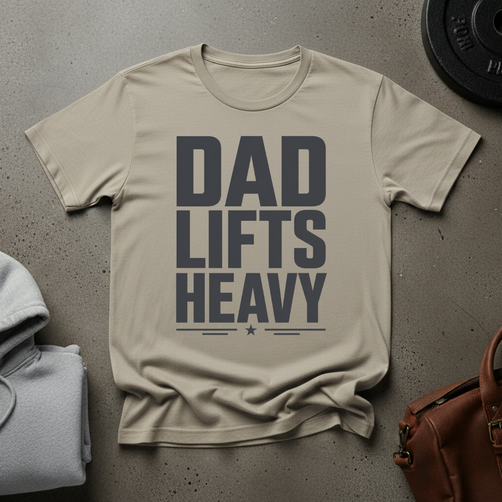 Dad Lifts Heavy Weightlifting T-Shirt