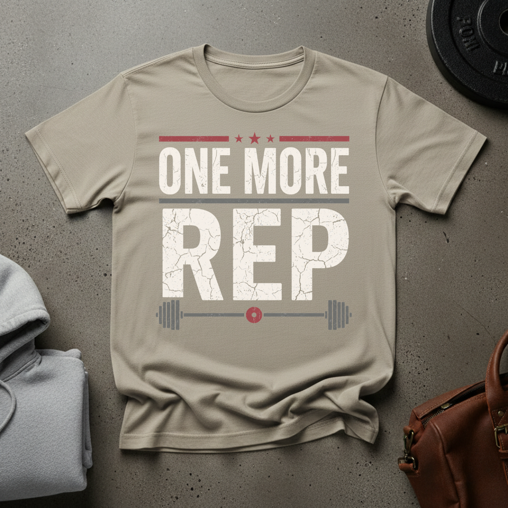 One More Rep Weightlifting T-Shirt