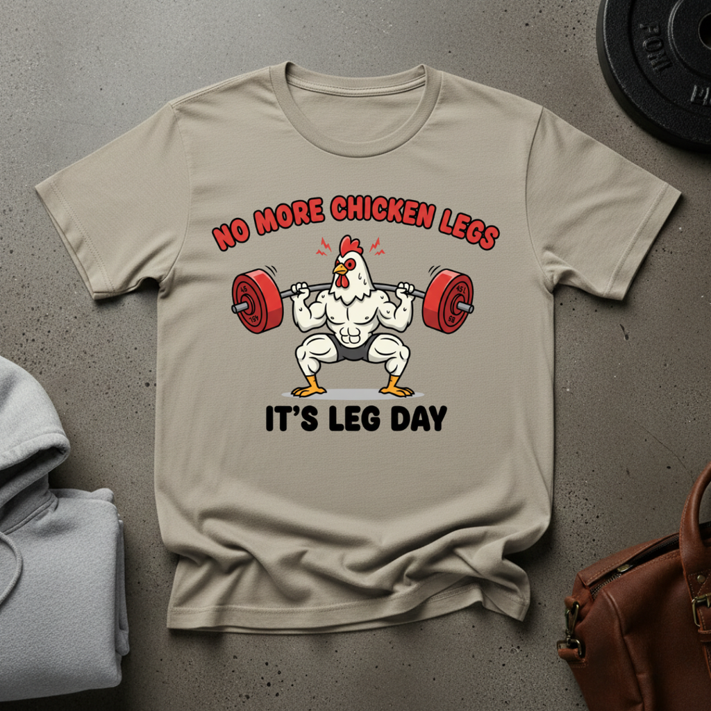 No More Chicken Legs Gym T-Shirt