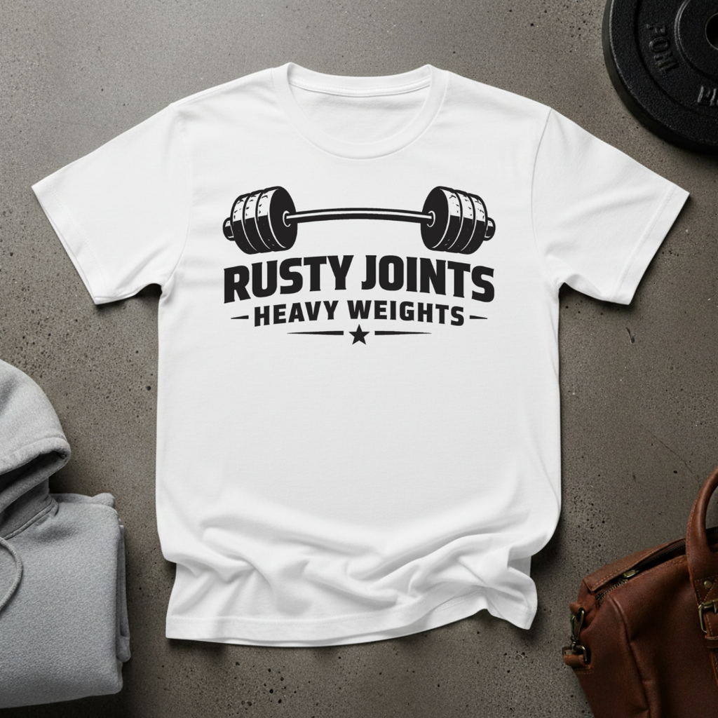 Rusty Joints Barbell Gym T-Shirt