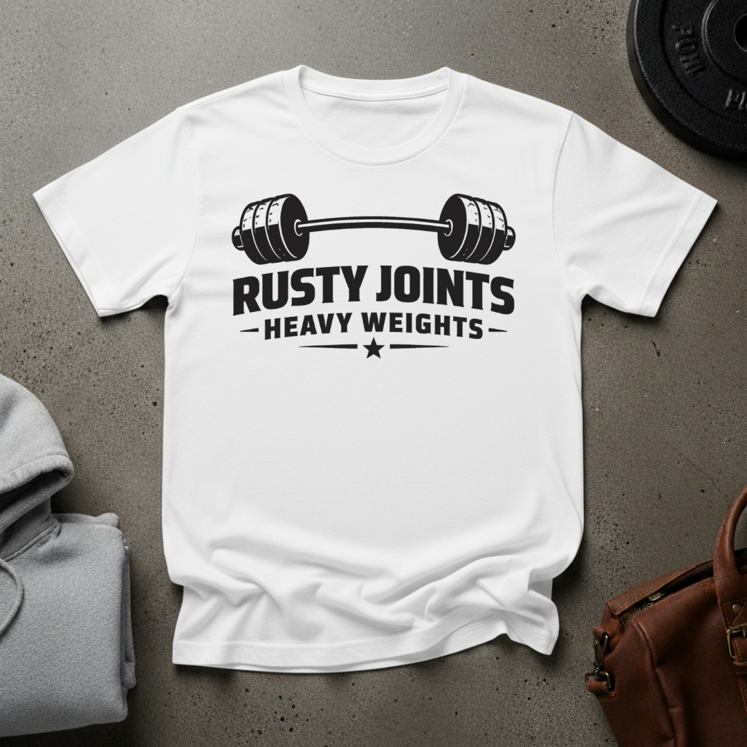 Rusty Joints Barbell Gym T-Shirt