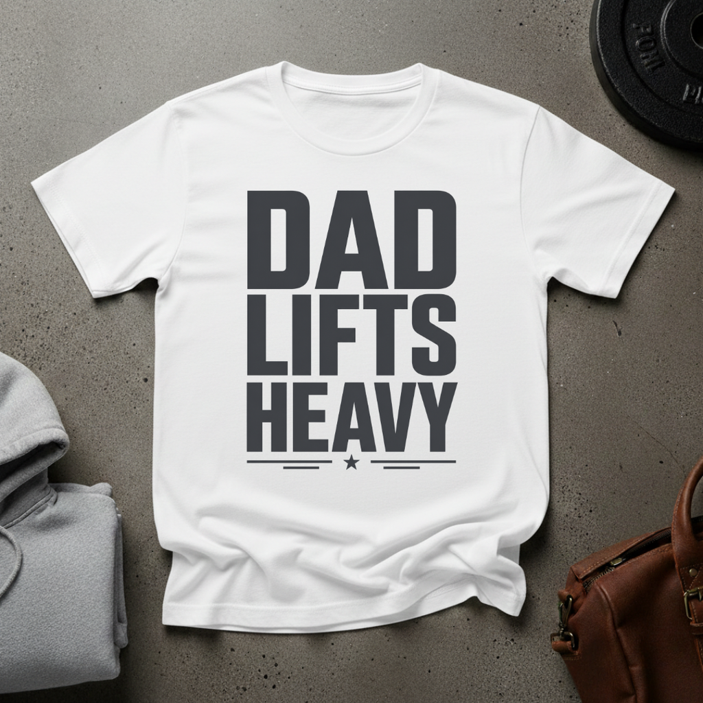 Dad Lifts Heavy Weightlifting T-Shirt