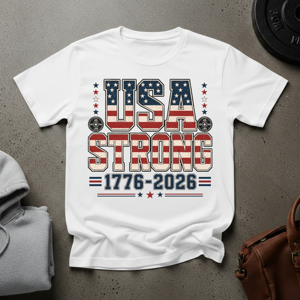 USA Strong Gym T-Shirt