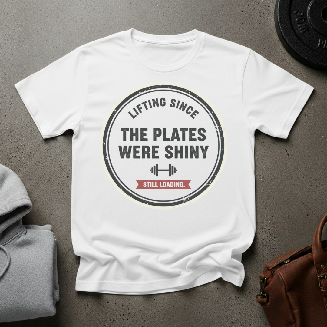 Lifting Since the Plates Were Shiny Still Loading Gym T-Shirt