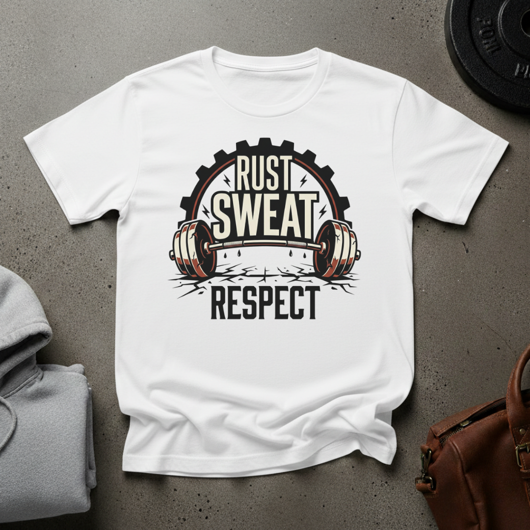 Rust Sweat Respect Gym T-Shirt