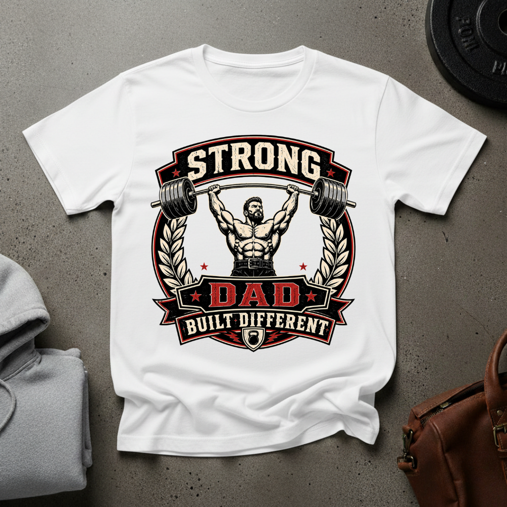 Strong Dad Built Different Gym T-Shirt