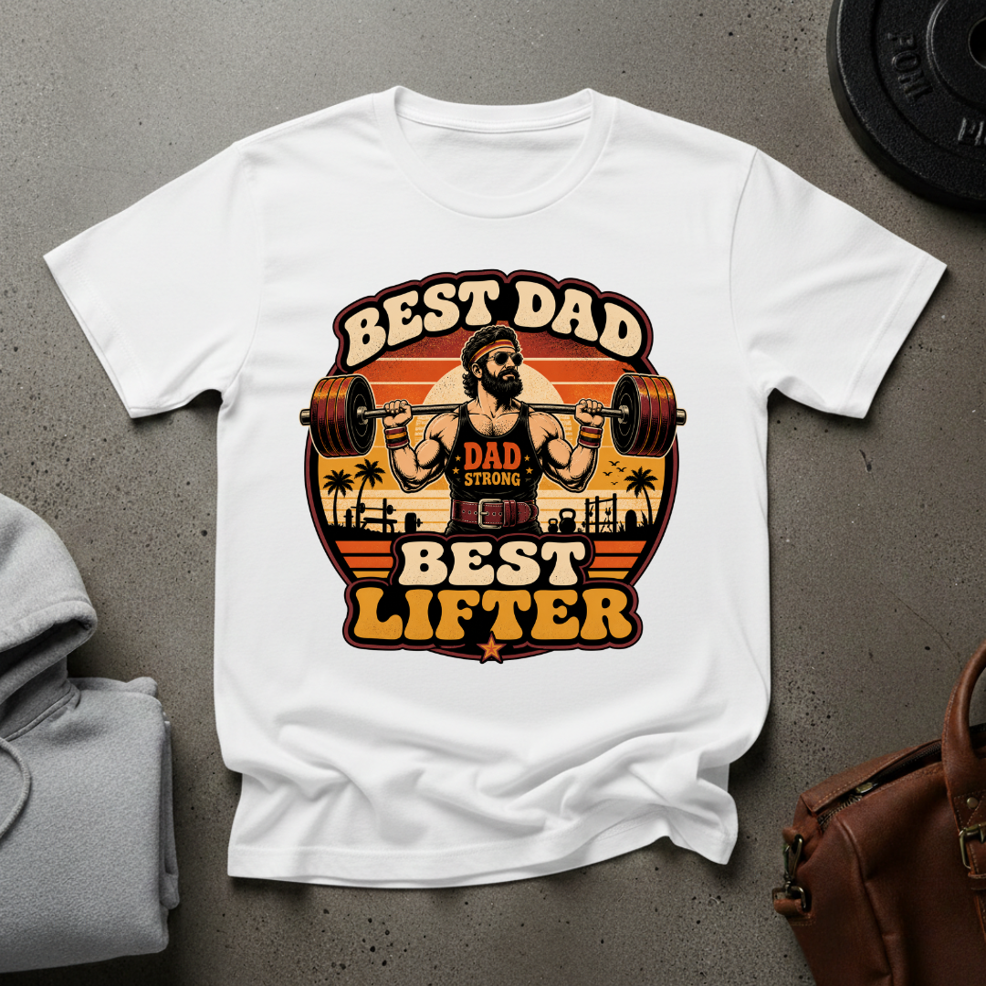 Best Dad Weightlifting T-Shirt